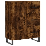 Credenza Rovere Fumo 69,5x34x90 cm in Legno Multistrato