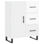 Credenza 69,5x34x90 cm in Legno Multistrato Bianco Lucido