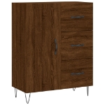 Credenza Rovere Marrone 69,5x34x90 cm in Legno Multistrato