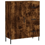 Credenza Rovere Fumo 69,5x34x90 cm in Legno Multistrato