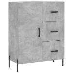 Credenza Grigio Cemento 69,5x34x90 cm in Legno Multistrato