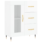 Credenza 69,5x34x90 cm in Legno Multistrato Bianco Lucido