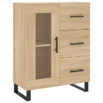 Credenza Rovere Sonoma 69,5x34x90 cm in Legno Multistrato