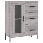 Credenza Grigio Sonoma 69,5x34x90 cm in Legno Multistrato