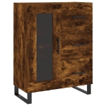 Credenza Rovere Fumo 69,5x34x90 cm in Legno Multistrato