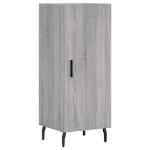 Credenza Grigio Sonoma 34,5x34x90 cm in Legno Multistrato