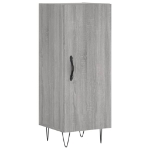 Credenza Grigio Sonoma 34,5x34x90 cm in Legno Multistrato