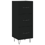 Credenza Nero 34,5x34x90 cm in Legno Multistrato