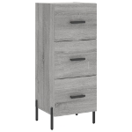 Credenza Grigio Sonoma 34,5x34x90 cm in Legno Multistrato