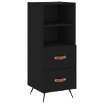 Credenza Nero 34,5x34x90 cm in Legno Multistrato