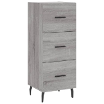 Credenza Grigio Sonoma 34,5x34x90 cm in Legno Multistrato