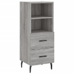 Credenza Grigio Sonoma 34,5x34x90 cm in Legno Multistrato