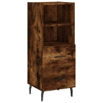 Credenza Rovere Fumo 34,5x34x90 cm in Legno Multistrato