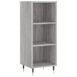 Credenza Grigio Sonoma 34,5x32,5x90 cm in Legno Multistrato