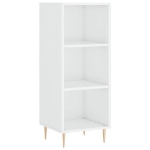 Credenza Bianco Lucido 34,5x32,5x90 cm in Legno Multistrato