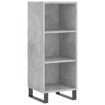 Credenza Grigio Cemento 34,5x32,5x90 cm in Legno Multistrato