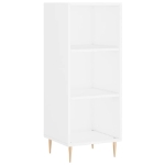 Credenza Bianca 34,5x32,5x90 cm in Legno Multistrato