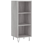 Credenza Grigio Sonoma 34,5x32,5x90 cm in Legno Multistrato