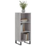 Credenza Grigio Sonoma 34,5x32,5x90 cm in Legno Multistrato