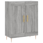 Credenza Grigio Sonoma 69,5x34x90 cm in Legno Multistrato