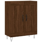 Credenza Rovere Marrone 69,5x34x90 cm in Legno Multistrato