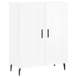 Credenza 69,5x34x90 cm in Legno Multistrato Bianco Lucido