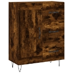 Credenza Rovere Fumo 69,5x34x90 cm in Legno Multistrato