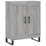 Credenza Grigio Sonoma 69,5x34x90 cm in Legno Multistrato