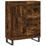 Credenza Rovere Fumo 69,5x34x90 cm in Legno Multistrato