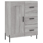 Credenza Grigio Sonoma 69,5x34x90 cm in Legno Multistrato