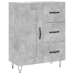 Credenza Grigio Cemento 69,5x34x90 cm in Legno Multistrato