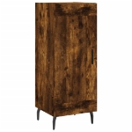 Credenza Rovere Fumo 34,5x34x90 cm in Legno Multistrato