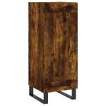 Credenza Rovere Fumo 34,5x34x90 cm in Legno Multistrato