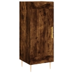 Credenza Rovere Fumo 34,5x34x90 cm in Legno Multistrato