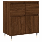 Credenza Rovere Marrone 60x35x70 cm in Legno Multistrato