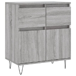 Credenza Grigio Sonoma 60x35x70 cm in Legno Multistrato