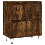 Credenza Rovere Fumo 60x35x70 cm in Legno Multistrato