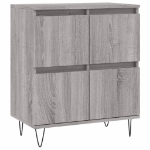 Credenza Grigio Sonoma 60x35x70 cm in Legno Multistrato