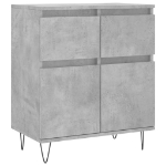 Credenza Grigio Cemento 60x35x70 cm in Legno Multistrato