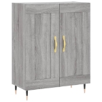 Credenza Grigio Sonoma 69,5x34x90 cm in Legno Multistrato