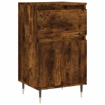 Credenza Rovere Fumo 40x35x70 cm in Legno Multistrato