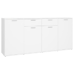 Credenza Bianca 160x36x75 cm in Truciolato