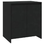 Credenza Nera 70x41x75 cm in Legno Multistrato