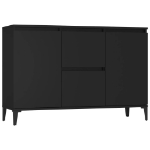 Credenza Nera 104x35x70 cm in Truciolato