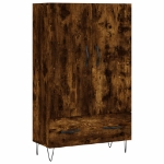 Credenza Rovere Fumo 69,5x31x115 cm in Legno Multistrato