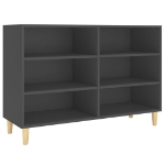 Credenza Grigia 103,5x35x70 cm in Truciolato