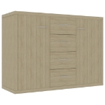 Credenza Rovere Sonoma 88x30x65 cm in Truciolato