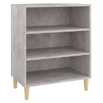 Credenza Grigio Cemento 57x35x70 cm in Truciolato