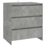 Credenza Grigio Cemento 70x41x75 cm in Truciolato