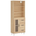 Credenza Rovere Sonoma 69,5x34x180 cm in Legno Multistrato